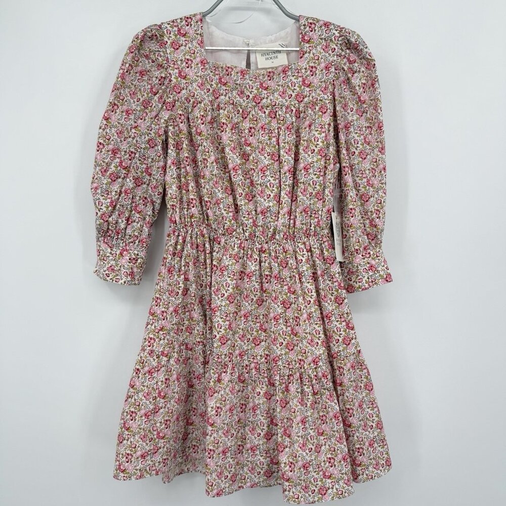 Hyacinth House by Tuckernuck Pink Floral Maddie Mini Dress size XS NWT